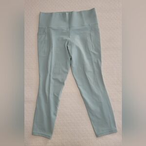 Athleta Salutation Stash Legging 7/8 Light Green/Teal Large NWOT